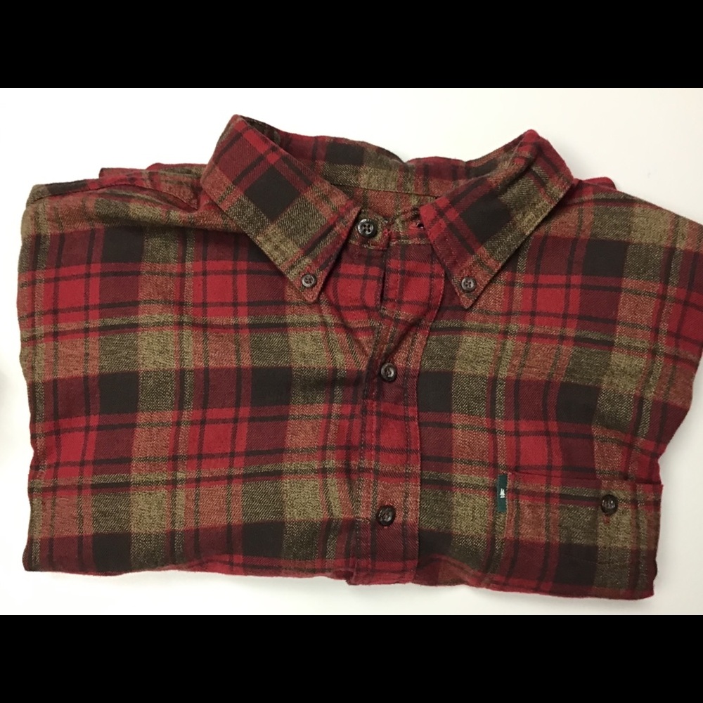 GH Bass & CO plaid flannel shirt